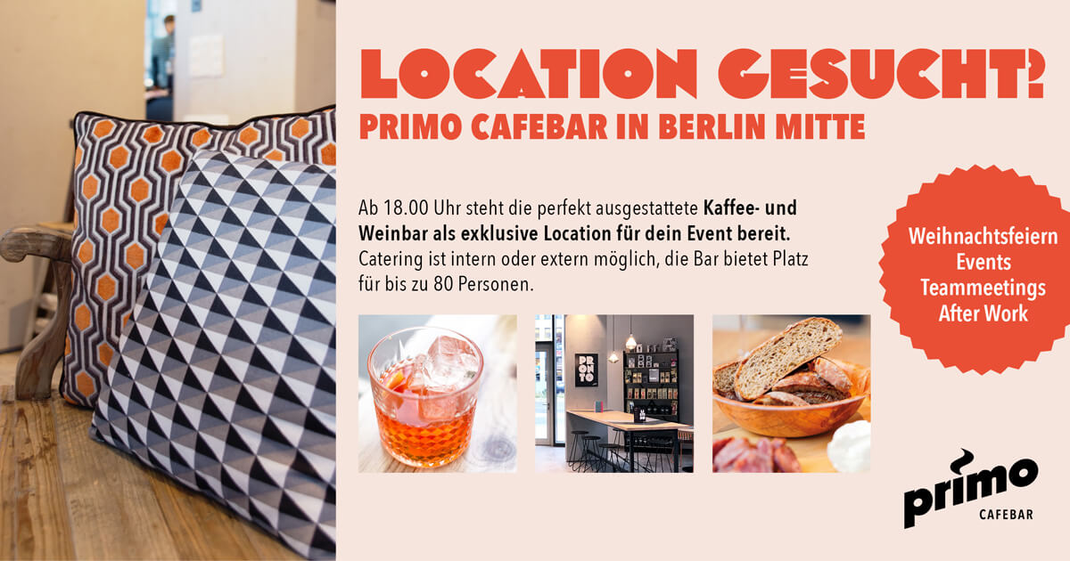 Location Berlin Mitte Primo Cafebar