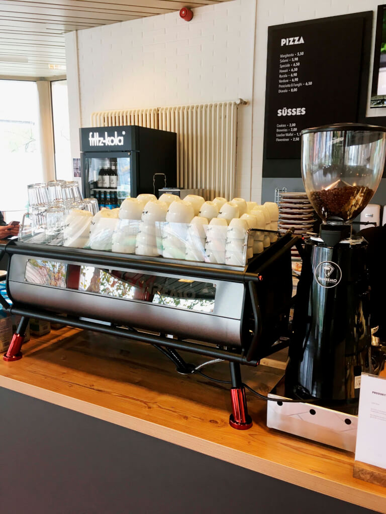 San Remo Siebträger Maschine an der Primo Cafebar Weinheim